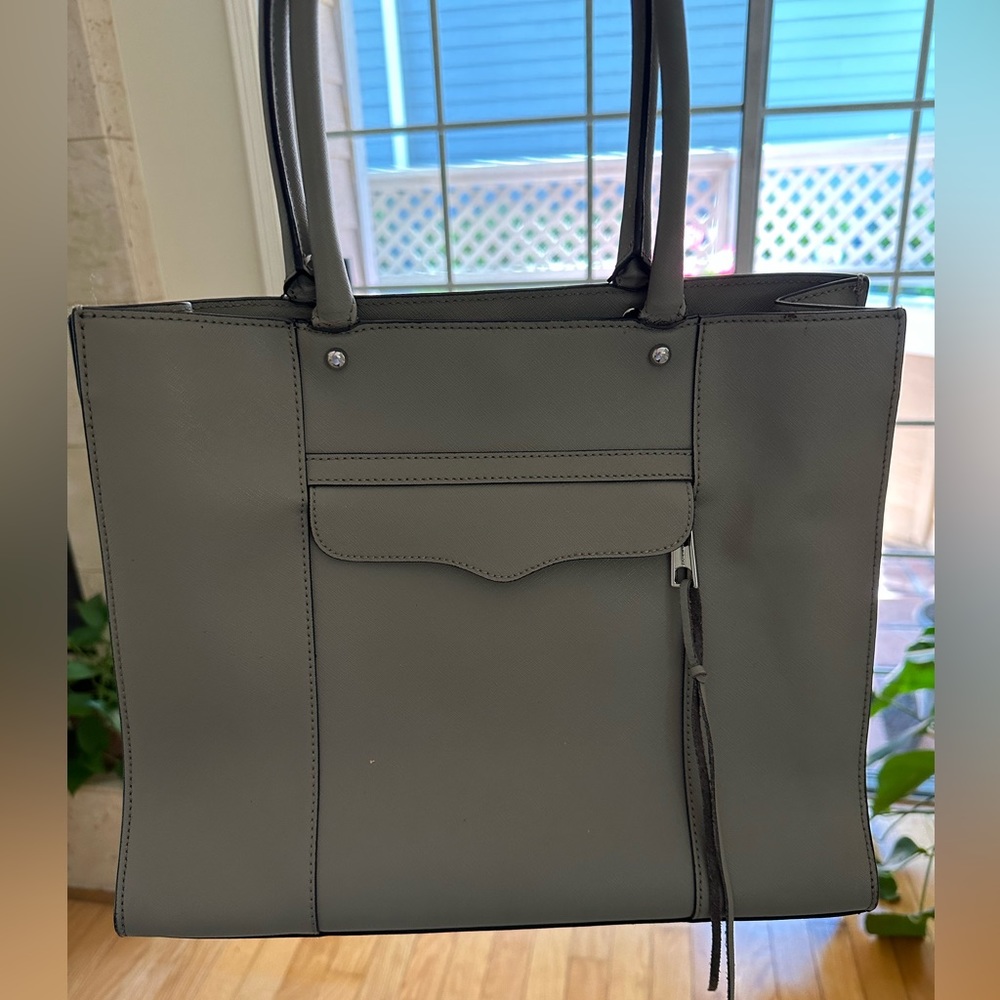 Rebecca Minkoff Large Leather Tote - Grey
